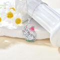 wholesale 925 Sterling Silver Cat Butterfly Pendant Necklace for Women Gifts-0-2