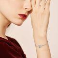 wholesale 925 Sterling Silver Best Friend Heart Charm Bead White Gold Plated Cz Crystal-0-2