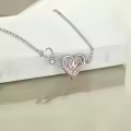 TOUPOP Sterling Silver Stone Stethoscope Caduceus Necklace Nursing Doctor Gift-0-2
