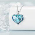 wholesale Sterling Silver Austrian Crystals Love Heart Pendant Necklace for Women-0-25