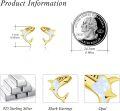 wholesale 925 Sterling Silver Shark Shape White Synthetic Opal Studs for Women Girls Gifts -0-4
