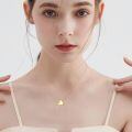wholesale 14K Yellow Gold Heart Pendant Necklace, 0.32 Inch Vintage Love Charm, 16+2 Chain, Ideal Gift for Women-0-1
