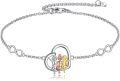 wholesale 925 Sterling Silver Infinity Heart Charm Bracelet with Three Sisters Design - Friendship s for Women-0-0