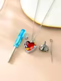 TOUPOP Sterling Silver Red Heart Urn Pendant Keepsake Memorial Necklace-0-3