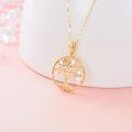 wholesale 14k Yellow Gold Tree Of Life Pendant-0-4