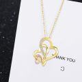 wholesale Gold/Silver Infinity Love Heart Necklace for Grandma Gifts Jewelry S925 Sterling Silver Grandmother Mom Granddaughter Mother's Day Birthday Gifts Rose Gold/Golden Tone-0-2