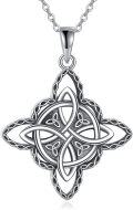 wholesale 925 Sterling Silver Celtic Knot Cross Pendant Necklace for Women Men Irish Vintage s-0-0