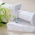 wholesale 925 Sterling Silver Compass & Blue Crystal Anchor Pendant Necklace - Nautical s for Women-0-2