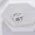 TOUPOP Sterling Silver Semicolon Journey Christmas Rings For Women-0-3