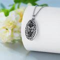 wholesale 925 Sterling Silver Hummingbird Floral Keepsake Cremation Pendant Urn Necklace with Funnel and Fill Tool for Ashes Memory Gift 36 Chain Included-0-2