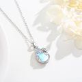wholesale 925 Sterling Silver Sea Turtle Pendant With Blue Mother Of Pearl And Clear Cz Accents-0-4