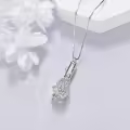 TOUPOP Sterling Silver Crystal Tree Of Life Cremation Urn Necklace-0-3