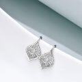 wholesale TOUPOP Sunflower/daisy Leverback Earrings Sterling Silver Flower Dangle Drop Earrings Jewelry For Women Christmas Birthday Gifts -0-1