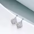 TOUPOP Sterling Silver Sunflower Daisy Leverback Dangle Drop Earrings-0-1