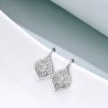 TOUPOP Sterling Silver Sunflower Daisy Leverback Dangle Drop Earrings-0-1