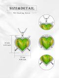 wholesale 925 Sterling Silver Heart-Shaped Baseball Bat Pendant Necklace Sports s for Women and Girls-0-1