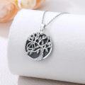 wholesale 925 Sterling Silver & Black Onyx Tree of Life Necklace Celtic Jewelry for Women Men-0-1