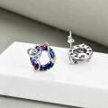 TOUPOP Sterling Silver Crystal Stethoscope Stud Earrings-0-4