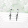 wholesale  Sterling Silver Sword Drop Dagger Hoop Dangle Earrings Viking Jewelry Gift -0-2