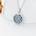 wholesale 925 Sterling Silver Lotus Locket Necklace with Picture Holder - Adjustable Chain, Dainty Jewelry Gift for Birthday, Anniversary, Christmas-0-1