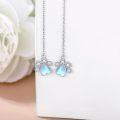 wholesale 925 Sterling Silver Moonstone Dragonfly Turtle Hummingbird Paws Long Drop Earrings-0-2