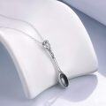 wholesale 925 Sterling Silver Vintage Spoon Pendant Necklace for Women and Men -0-1