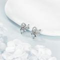 wholesale 925 Sterling Silver Octopus Stud Earrings With Blue Larimar Stone Oxidized Finish-0-3