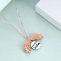 wholesale 925 Sterling Silver Winged Sunflower Pendant Necklaces for Women Girls Gifts-0-2