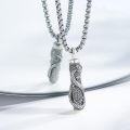 wholesale 925 Sterling Silver Dragon & Owl Cremation Keepsake Jewelry Box Pendant Necklace-0-1