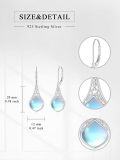 wholesale Sterling Silver Celtic Teardrop Drop Earrings Jewelry Gifts for Women-0-7