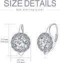wholesale TOUPOP Celtic Knot Earrings For Women 925 Sterling Silver Leverback Drop Dangle Earrings For Women Anniversary Christmas Birthday Gift Ideas -0-4
