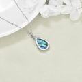 wholesale 925 Sterling Silver Tree of Life Abalone Shell Pendant Necklace for Women Girls-0-4