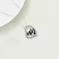 TOUPOP Sterling Silver Crystal Nightmare Necklace Jack Skull Sally Gift-0-4
