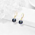wholesale 14K Gold Freshwater Pearl Dangle Leverback Earrings for Women Bridesmaid Gift-0-2