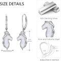 wholesale 925 Sterling Silver Opal Stone Hypoallergenic Dangle Horse Head Earrings for Women-0-4