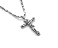 wholesale 925 Sterling Silver Crucifix Jesus Cross Religious Jewelry Men's Necklaces Wholesale Pendants for Women Girls Gifts 24 Chain Christian Faith Charm Amulets Accessories-0-2