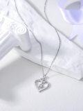 wholesale 925 Sterling Silver Heart-Shaped 2024 Graduation Cap Music Box Pendant Necklace-0-1