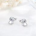 wholesale 925 Sterling Silver Cute Otter Stud Hoop Earrings for Women Girls  3D Animal Design Minimalist Fashion Accessory Lightweight Comfortable Wear Daily Use Hypoallergenic Safe Nickel Free Lead-Free-0-2