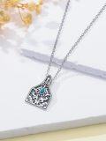 wholesale 925 Sterling Silver Turquoise Western Necklace - Hummingbird Pendant-0-5