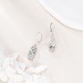 wholesale 925 Sterling Silver Teardrop Moissanite Celtic Knot Drop Earrings for Women-0-3