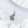 wholesale 925 Sterling Silver Celtic Raven Pendant Necklaces for Women Men Gothic s 45cm Chain Length-0-3