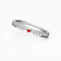 TOUPOP 925 Sterling Silver/10k/14k/18k Gold Moissanite Couple Wedding Ring Set-0-5