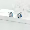 TOUPOP Sterling Silver Crystal Tree Of Life Lever Back Earrings For Women Birthday Gifts-0-1