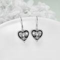 wholesale 925 Sterling Silver Tree of Life Heart Drop Earrings for Women-0-3