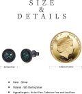 wholesale S925 Sterling Silver Round Celtic Knot Opal Stud Earrings - Punk Gothic Style Jewelry for Women and Men-0-3