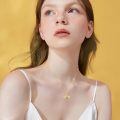 wholesale 14k Gold Bee Pendant Necklace-0-1
