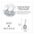 wholesale 925 Sterling Silver Tree Of Life Drop Earrings Wholesale With Green Stone-0-46