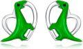 wholesale 925 Sterling Silver Green Dinosaur Heart Stud Earrings for Girls and Women's -0-0