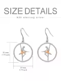 TOUPOP Sterling Silver Crystal Ballerina Dangle Drop Earrings-0-4