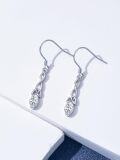 wholesale 925 Sterling Silver Celtic Knot Dangle Earrings with Birthstone Trinity Gift-0-2
